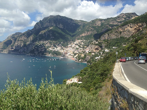 SS163 on Amalfi coast