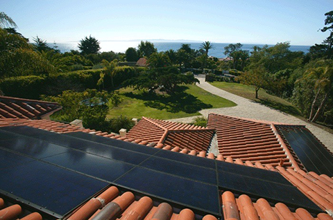 Spanish Tile Mounted Solar Panels