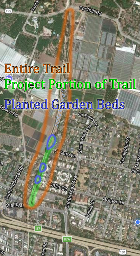 Santa Monica Creek Trail Project area
